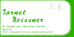 kornel meissner business card