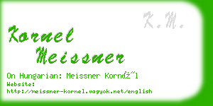 kornel meissner business card